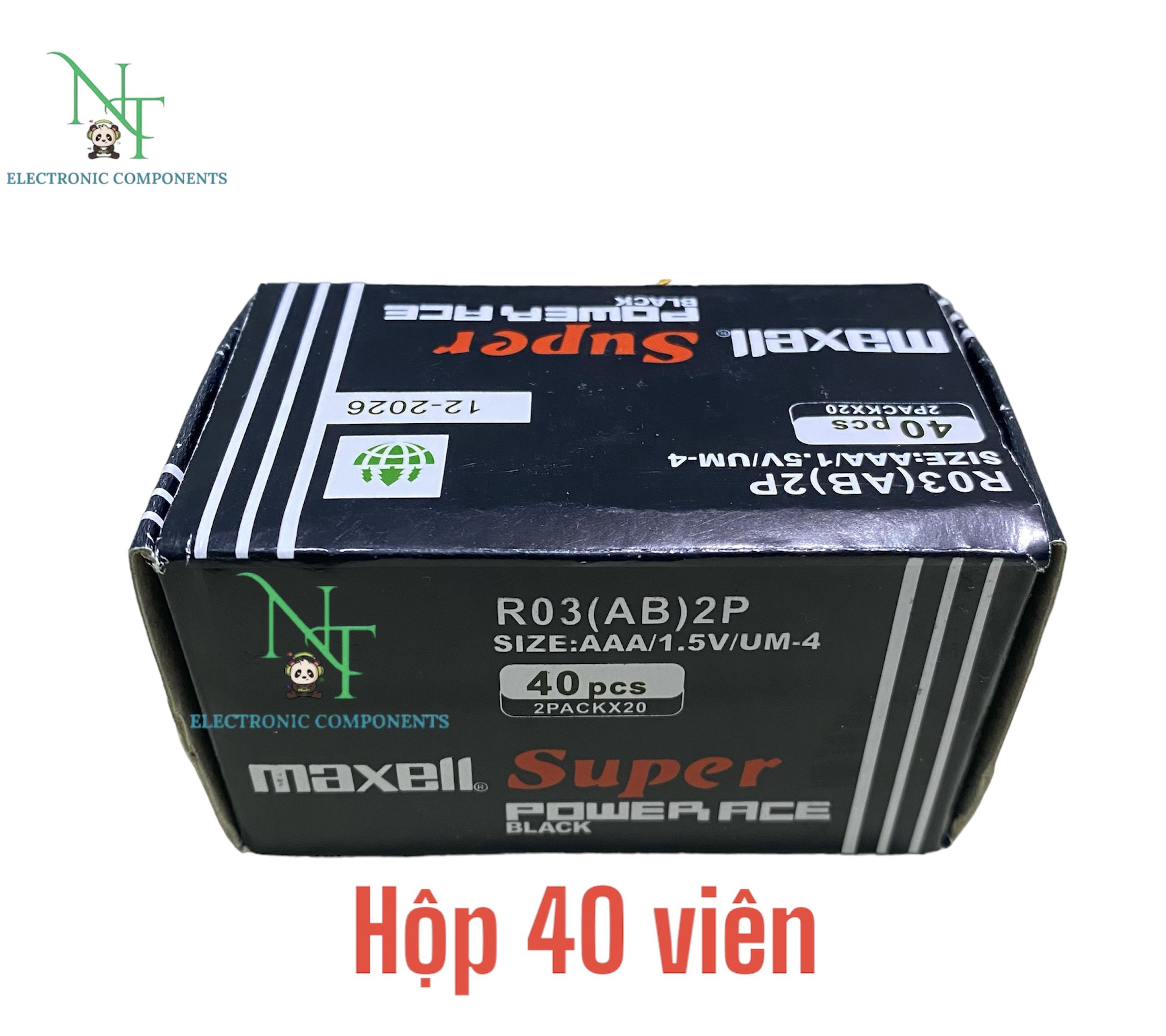 Hộp 40 viên pin tiểu AAA Maxell . ( Pin đũa 3A )