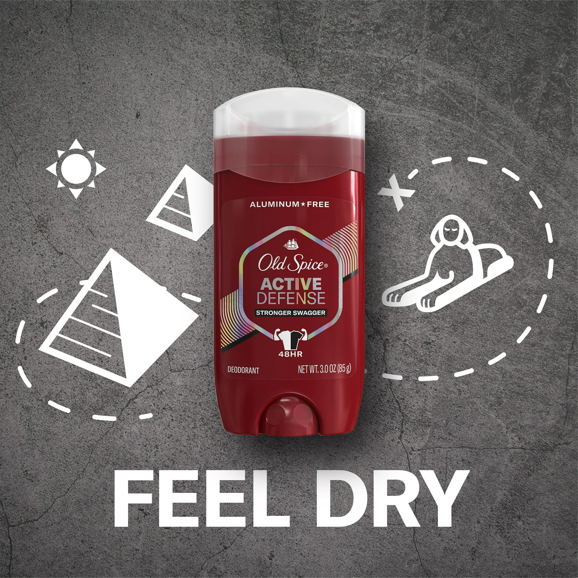 Lăn Sáp Khử Mùi Old Spice Sweat Defense 73g (Sáp Trắng Mềm)