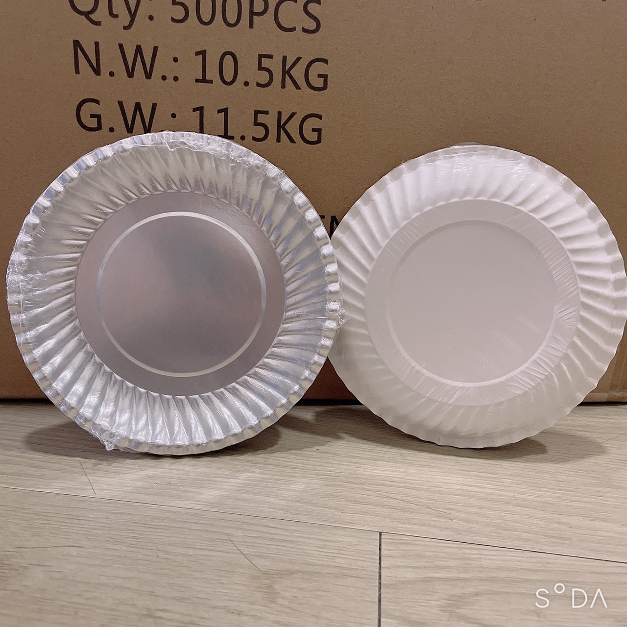 [HCM]Combo 50 Đĩa Giấy Mpet Bạc/ Dĩa Giấy Bánh Kem