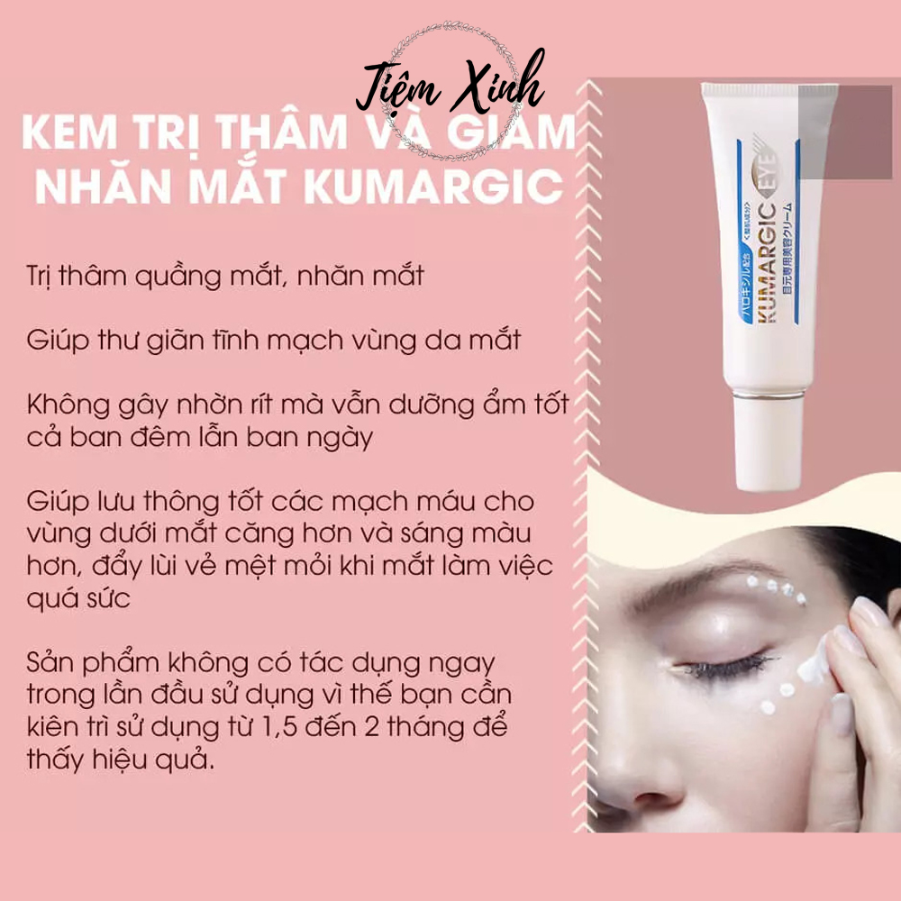 Kem Trị Thâm Mắt Kumargic Eye Nhật Bản 20g