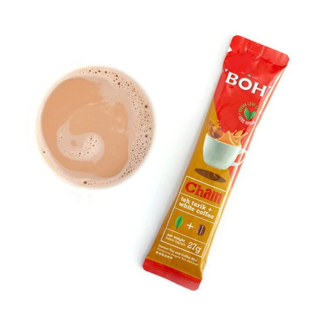 Trà Sữa BOH Mix Cà Phê Trắng BOH Cham Teh Tarik + White Coffee ( 12 Gói x 27g )