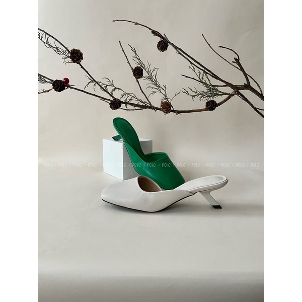 [Nhập LazXuHuong12 - giảm 70k đơn từ 499k] EVA HIGH HEELS - Guốc Gót Xéo - peleshoes