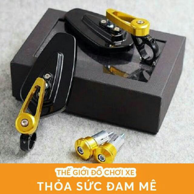 1 Đôi guơng gù xe máy gắn tay lái