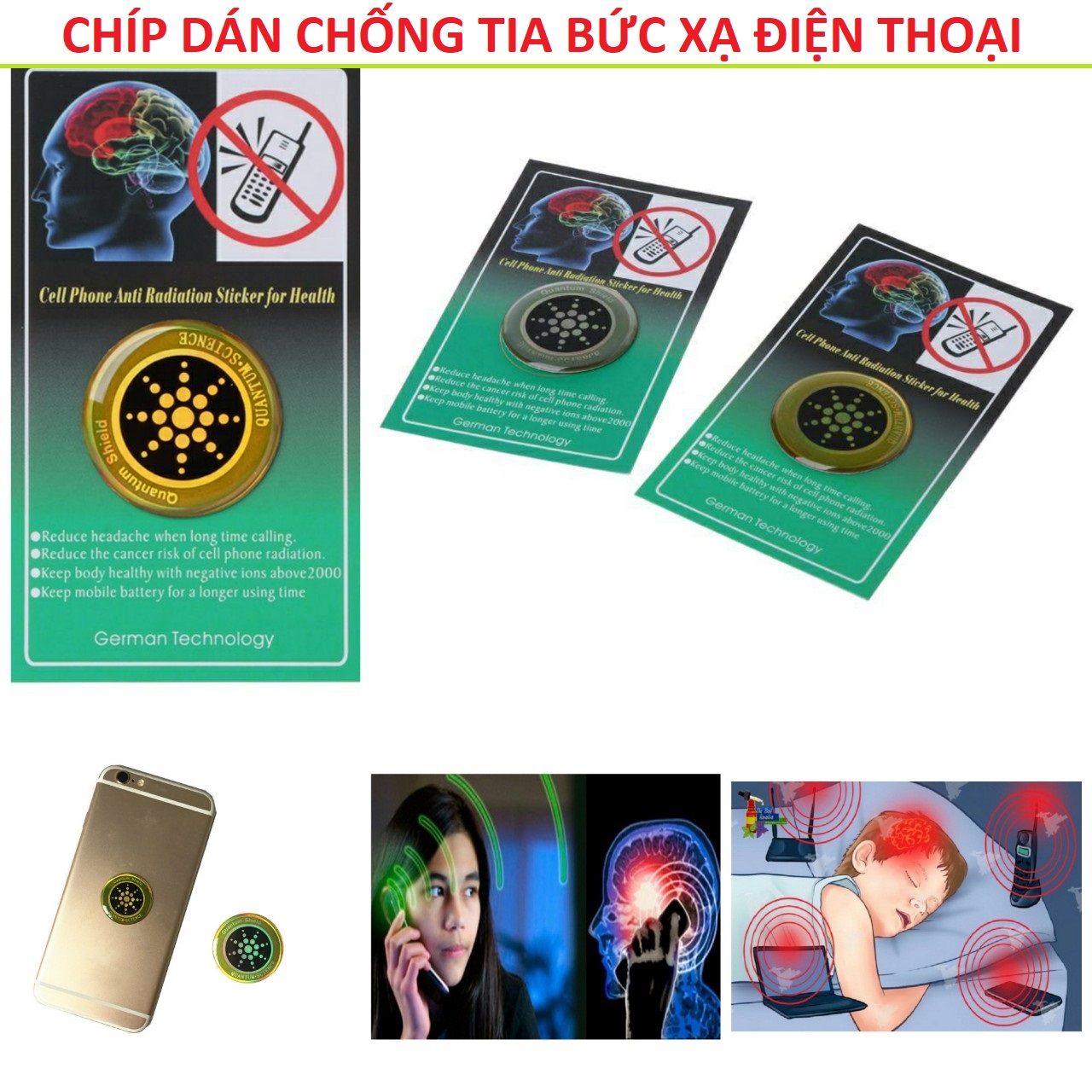 (GIÁ SỈ) Miếng dán chống bức xạ điện thoại Quantum shield bảo vệ sức khỏe an toàn , Chíp dán điện thoại triêt sóng chống tia bức xạ điện từ hàng chất lượng cao