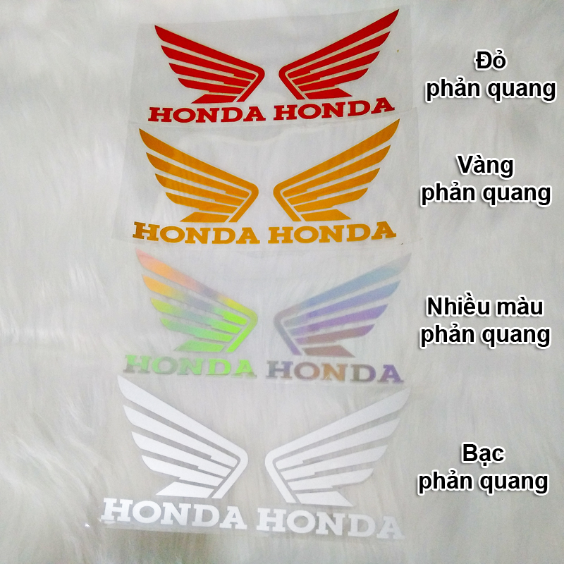 Tem Decal Phản Quang Cánh Chim Honda