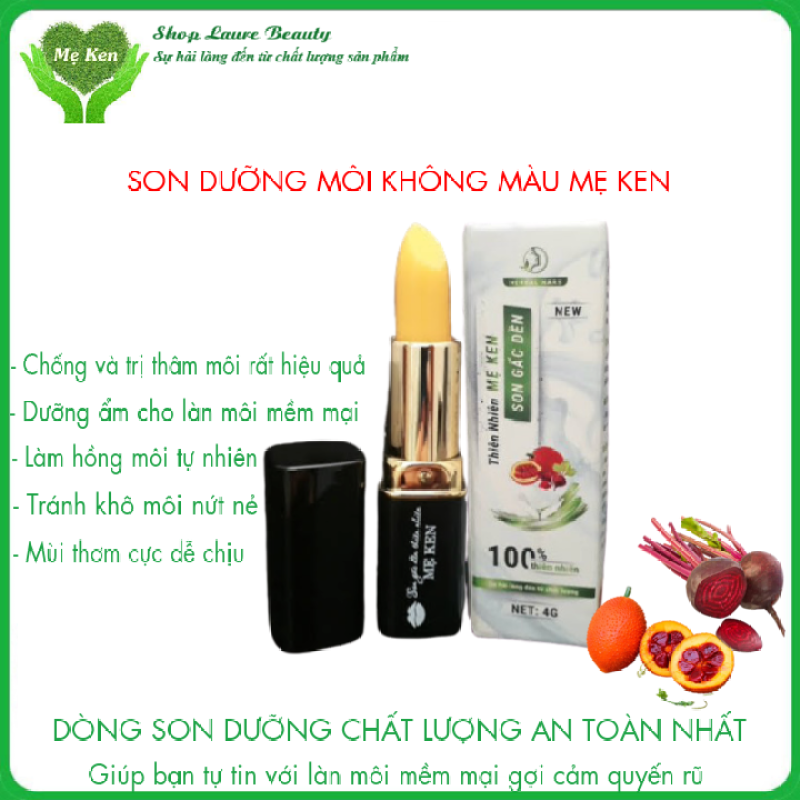 Son Dưỡng Môi Không Màu Mẹ Ken, Tri Thâm Môi Chuyên Sâu, Loại Bỏ Thâm Môi, Môi Khô Nứt Nẻ Làm Môi Đỏ Hồng Tự Nhiên