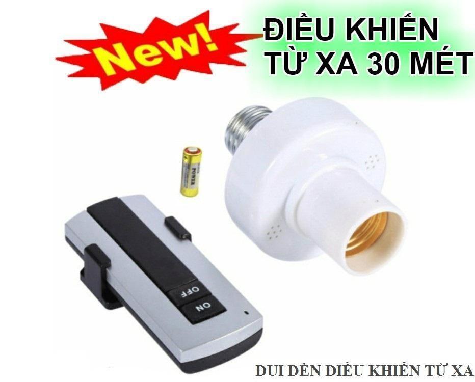 Loại 1 Đui đèn điều khiển từ xa mạ vàng có Remote, Đuôi đèn E27 điều khiển từ xa bằng sóng RF