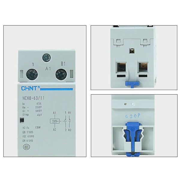 Khởi đông từ 1 pha CHINT NCH8 63A/220V