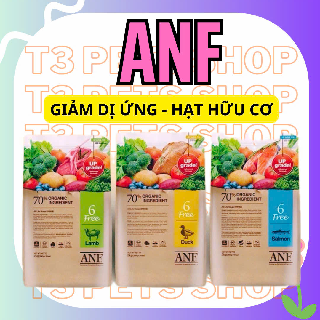 thức ăn ANF 6Free cho chó loại 2kg ( nguyên liệu hữu cơ )  - T3 PETS SHOP