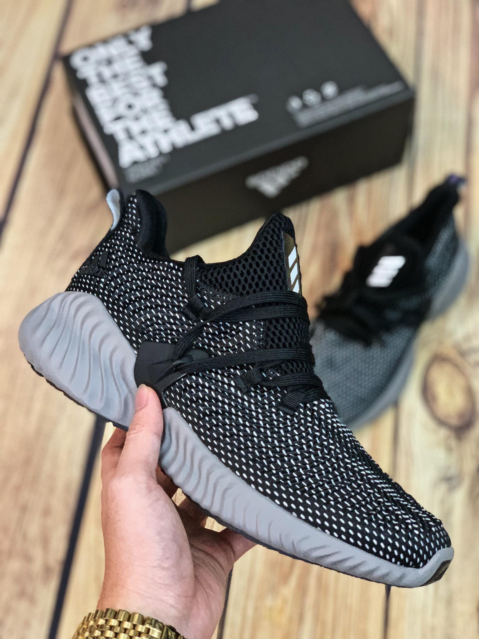 Giày nữ Alpha Bounce Instinct mới bền êm nhẹ thoáng (đen xám)