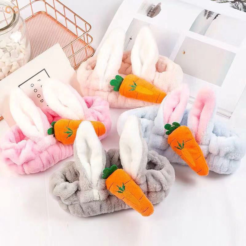 Băng Đô Cài Tóc Tay Thỏ Cà Rốt