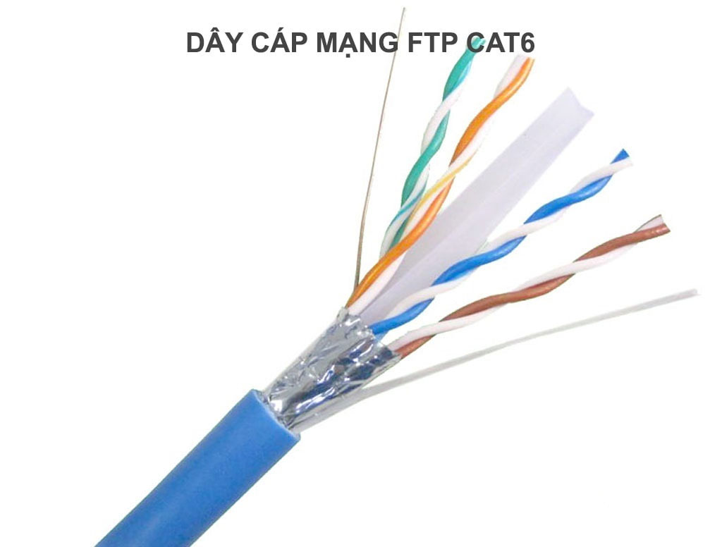 100m Dây mạng (cáp lan) CAT6 bấm sẵn 2 đầu