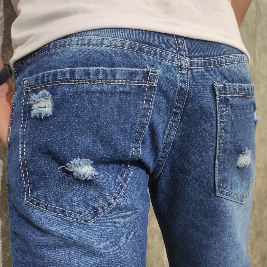 Quần Short Jeans Nam Q416 Xám Đậm