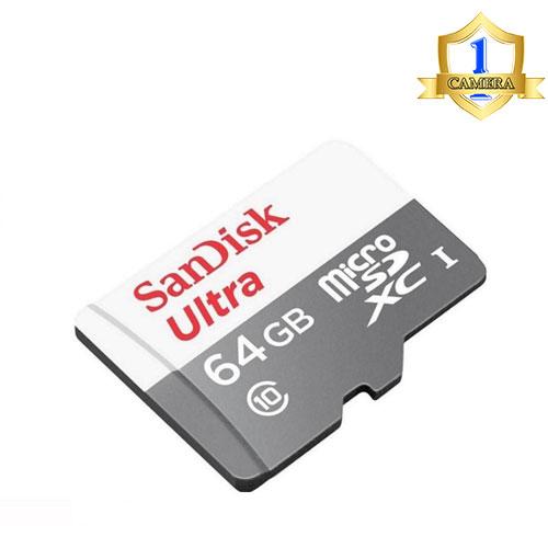 [HCM]Thẻ nhớ Micro SD SanDisk Ultra 64GB Class 10 (new 2021)