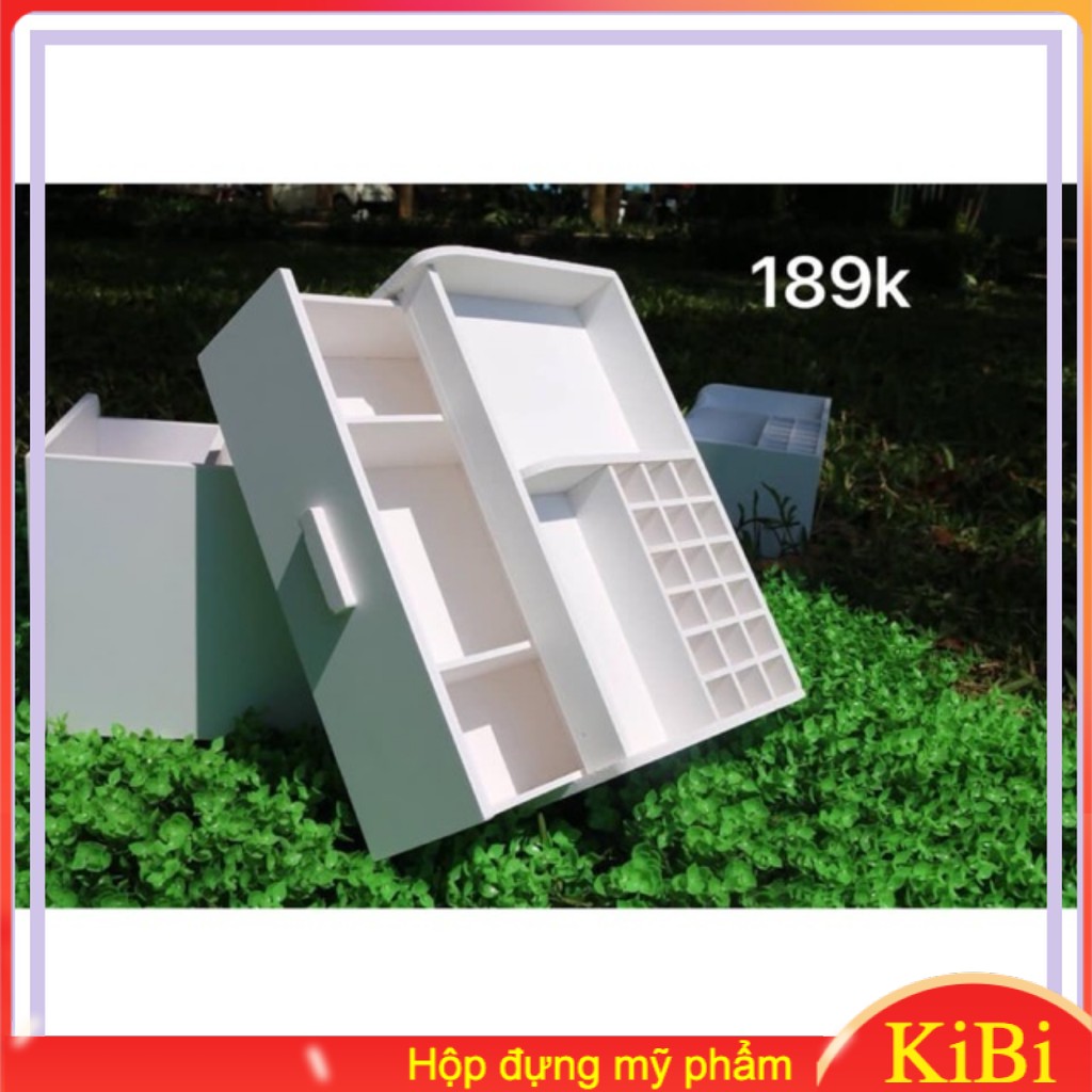Kệ mỹ phẩm khổng lồ khay son tủ trang điểm