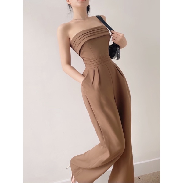 Jumpsuit Cúp Ngực Bo Chun