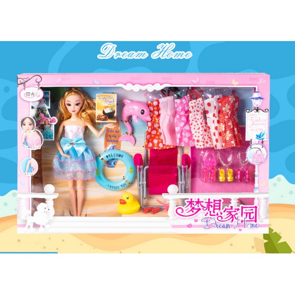 [HCM]Bộ Quà Tặng Búp Bê Barbie