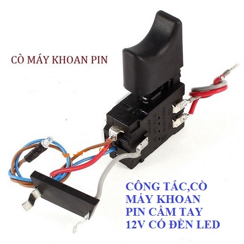 Công tắc cò máy khoan pin đa năng 0V - 24V