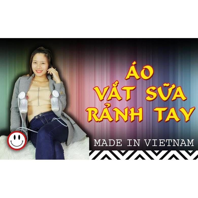 ÁO RẢNH TAY DÙNG MÁY HÚT SỮA KÈM DÂY ÁO
