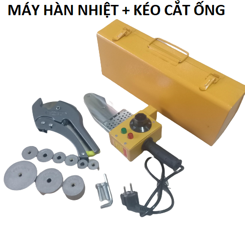 Máy hàn nhiệt ống nước 0-63mm Tặng kéo cắt ống nhựa 0-42mm