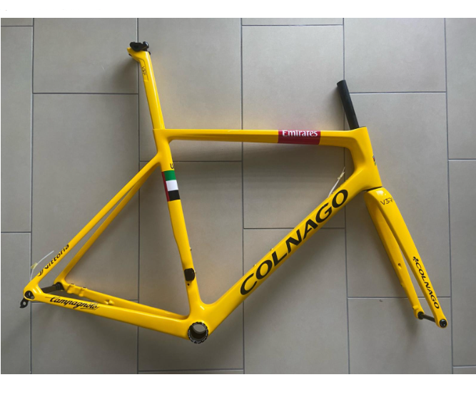 Khung xe đạp thể thao carbon Colnago V3R phanh đĩa màu vàng | Lazada.vn