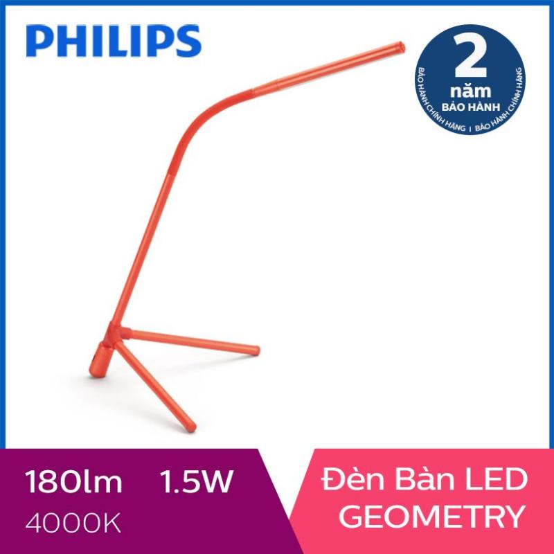 Đèn bàn Philips LED GEOMETRY 66046 + Tặng 01 Hộp Bút và 01 Sổ Tay Cao Cấp