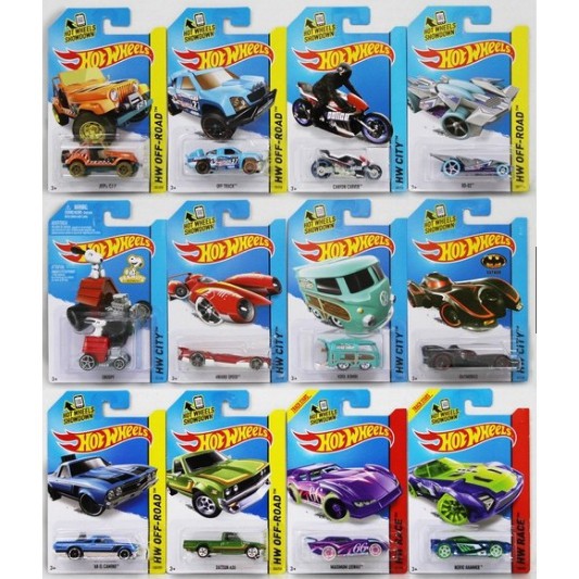 Bộ 5 Mô Hình Xe Hotwheels Nhiều Mẫu