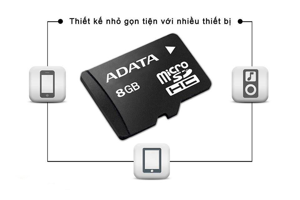 Thẻ nhớ Adata Micro SDHC 8GB Class4