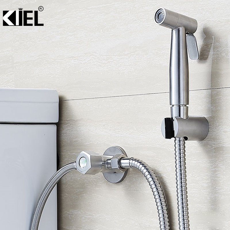 Bộ xịt nhà vệ sinh cao cấp SUS304 - (Xịt + dây + giá đỡ)