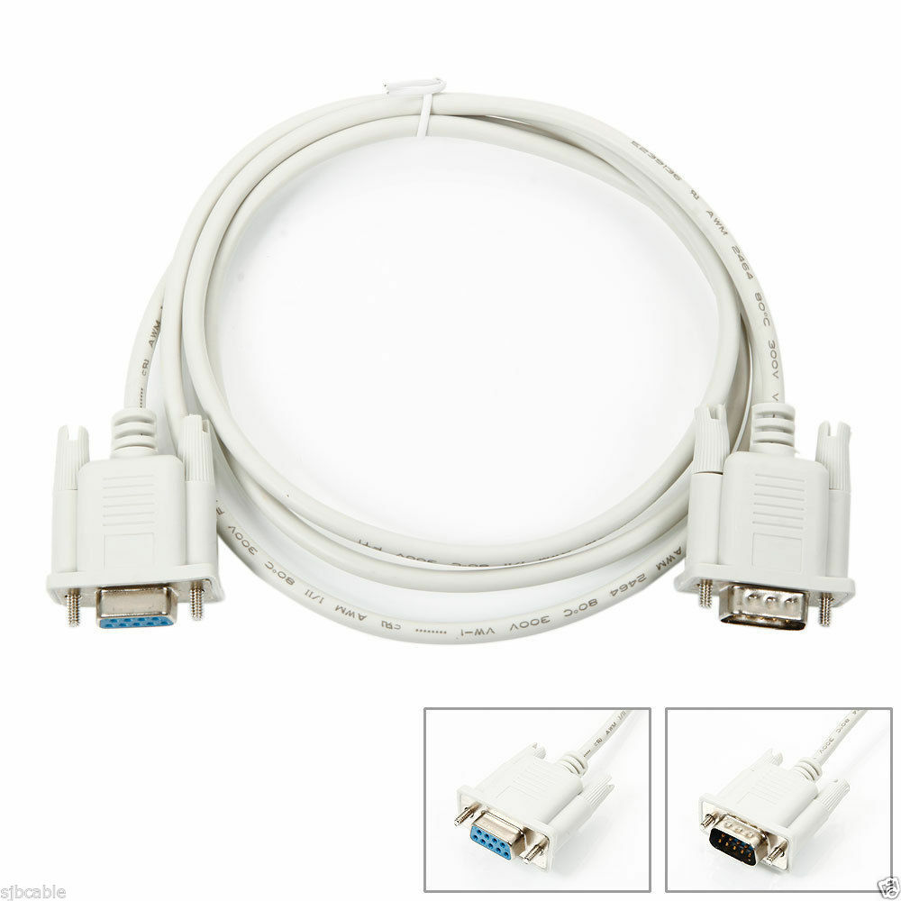RS232 Male To Female DB9 HDMI Adapter Cable Serial Port Cable 1.2met