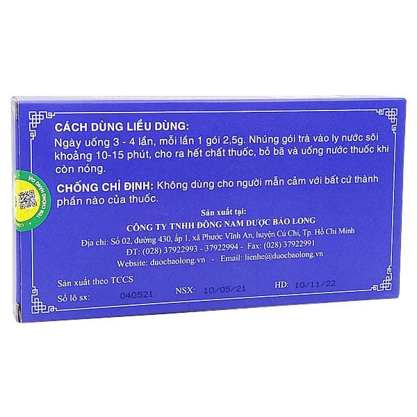 Trà giải cảm Bảo Long