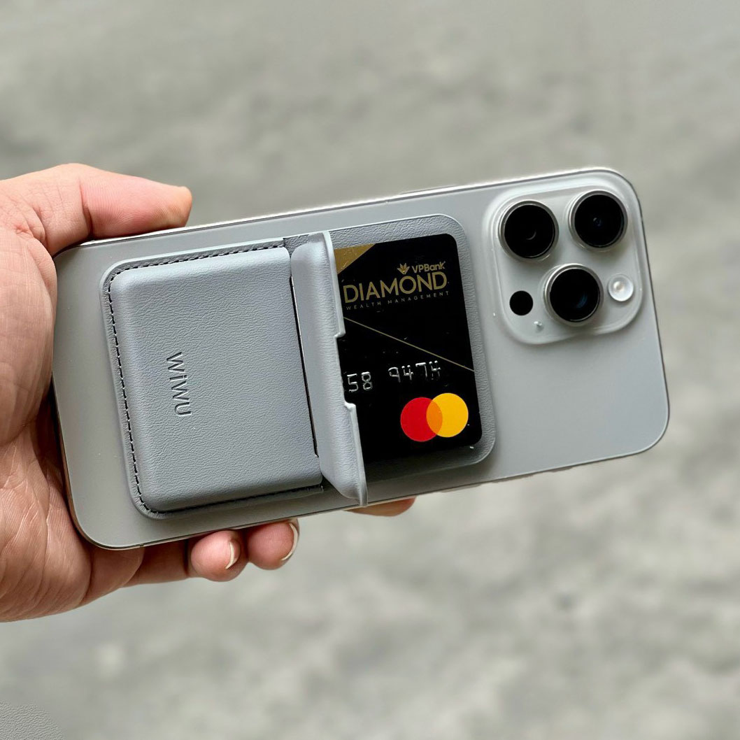 Ví da cài thẻ WiWU Mag Wallet