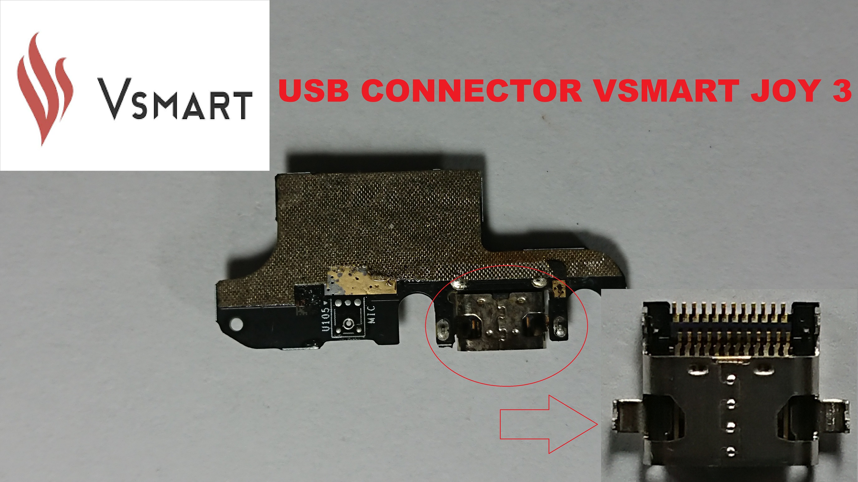 [HCM]CHÂN SẠC-USB CONNECTOR VSMART JOY 3