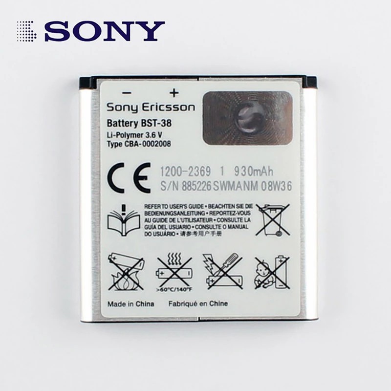 Pin Sony Ericsson BST-15, BST-33, BST-38, BST-39