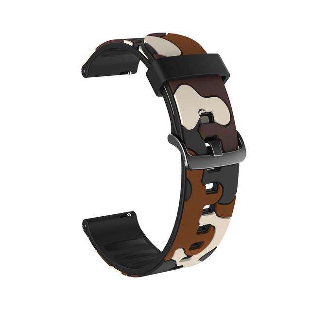 Dây đeo silicon họa tiết rằn ri 20mm 22mm 22mm cho garmin forerunner 255 255m 245 245m 645 music venu 2 plus 〖wyue〗