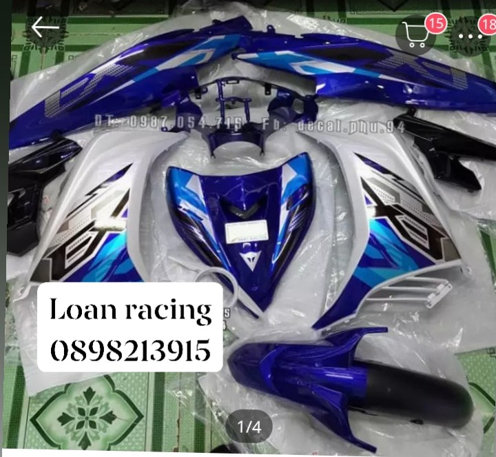 Dàn áo exciter 135 luôn tem 10 món dàn màu hàng zin chính hãng Yamaha_  shop phụ tùng honda