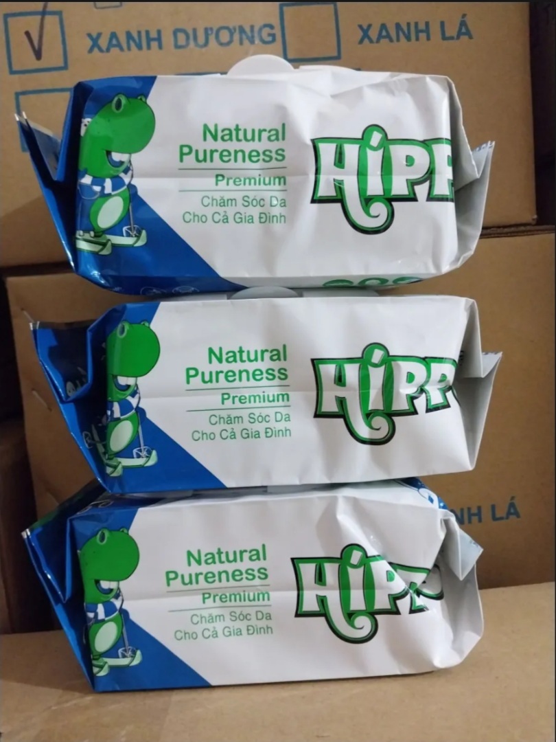 Combo 3 gói Khăn ướt Hippo không mùi 125 tờ