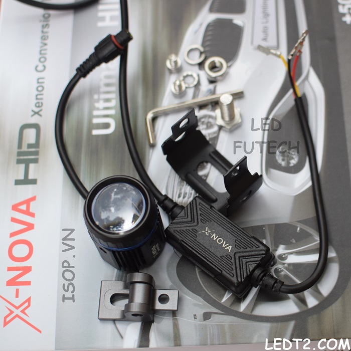 [LEDT2 ISOP] Đèn Bi - LED Mini Trợ sáng X - Nova 25W [Tròn] [Bảo hành 1 năm]