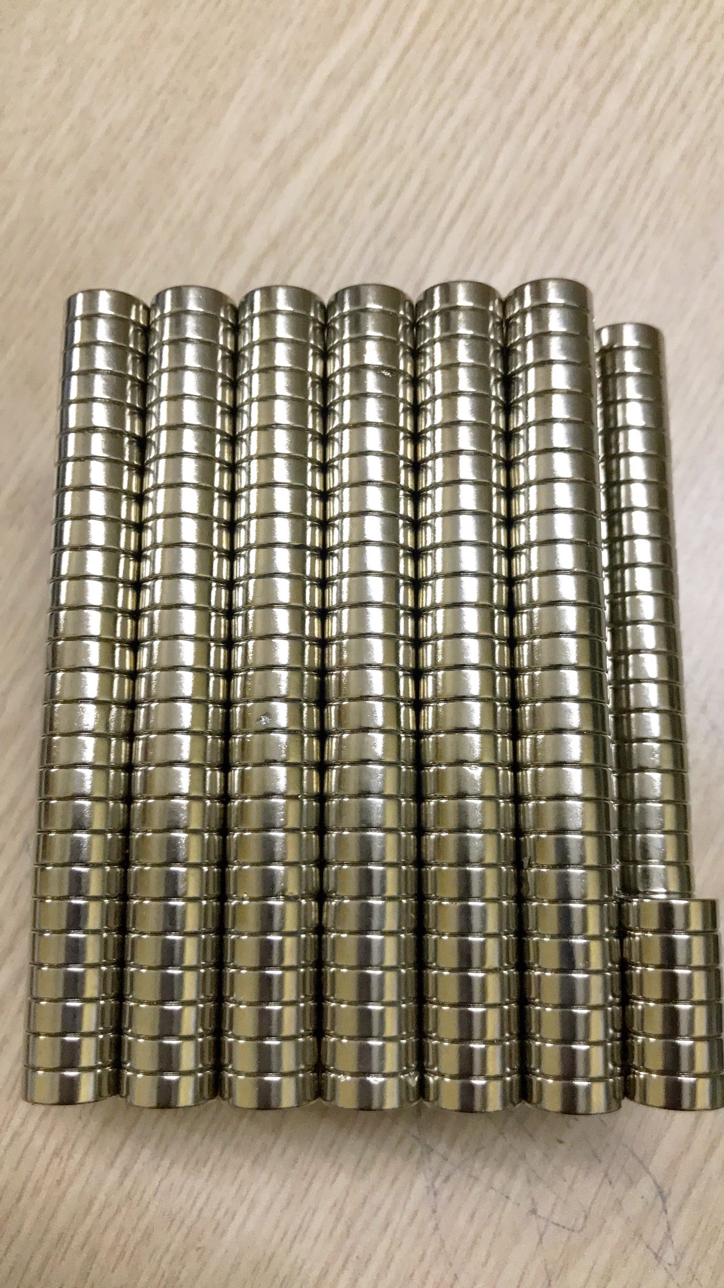 Combo ( 100 Viên nam châm câu cá Kt 10x2.5 lỗ 4mm)