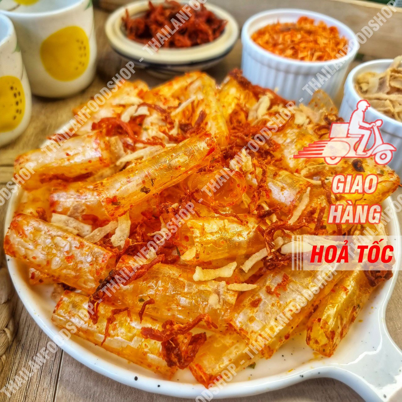 Bánh Tráng Tỏi Mix Khô Bò