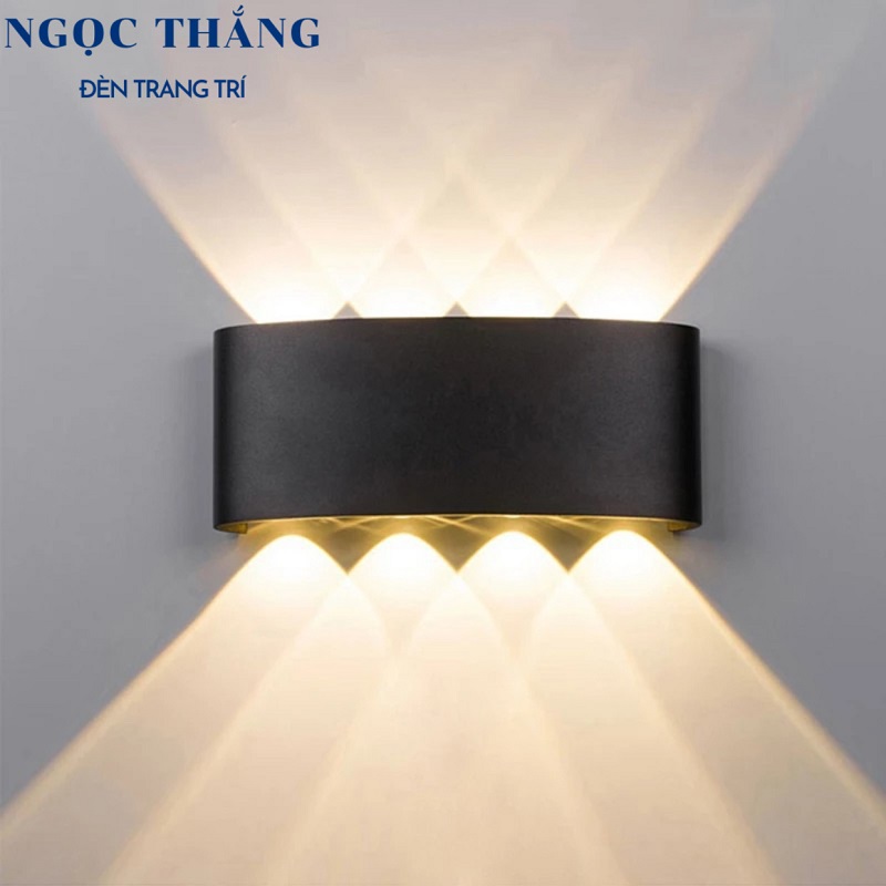 Đèn Led hắt tường treo tường trang trí trong nhà ngoài trời 2 bóng 4 bóng 6 bóng 8 bóng Led 220V VNT624 Ngọc Thắng