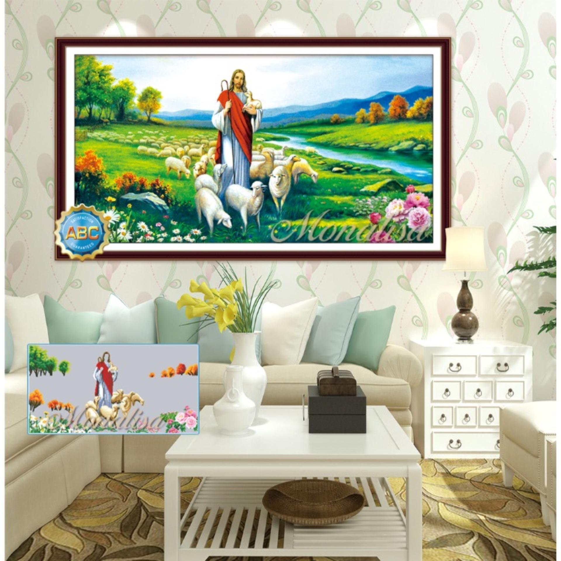 Tranh đính đá Chúa chăn cừu Y8173-NgocThinhShop