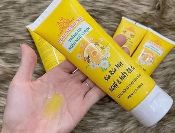 Sữa Rửa Mặt Collagen X3 Nghệ Và Mật Ong - Chính Hãng Đông Anh