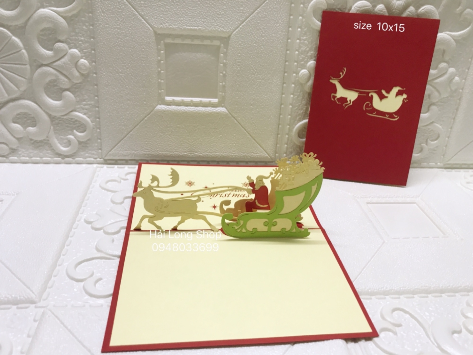 Santa 6 - Noel - 3D Card