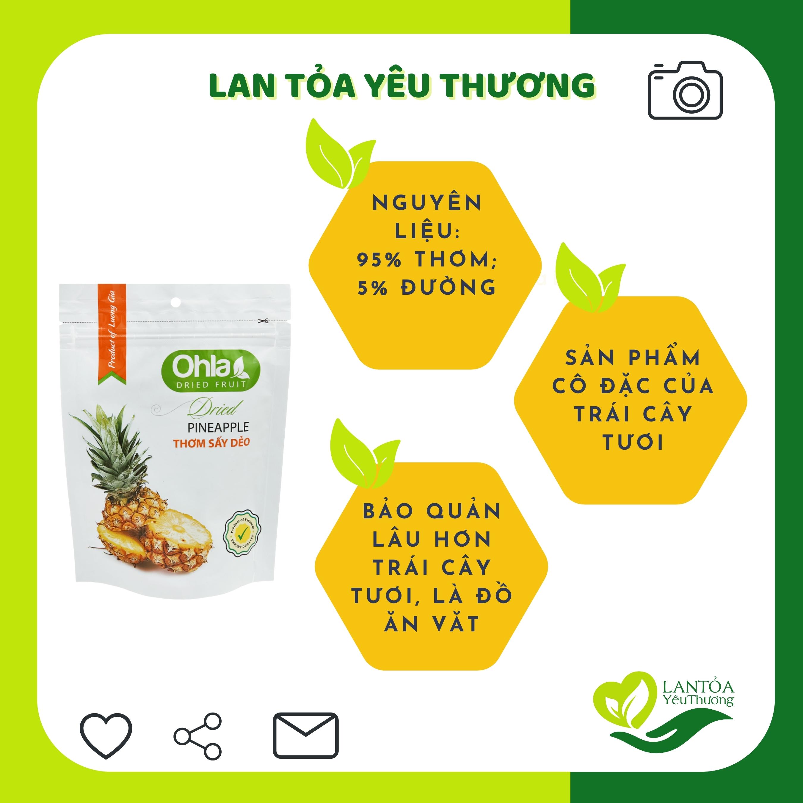 Thơm sấy dẻo Ohla 100g