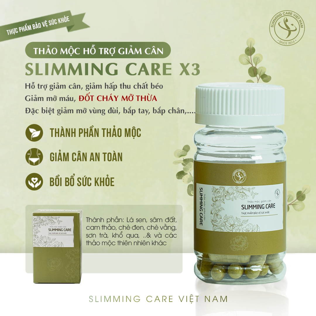 [Chính hãng] Thảo mộc Slimming Care x3