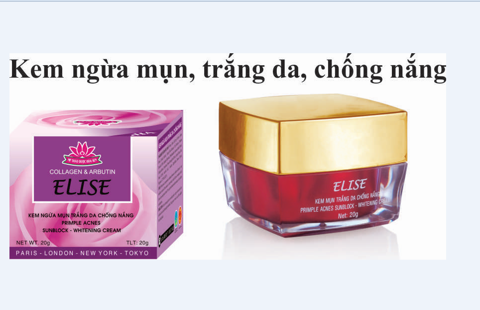KEM ELISE NGỪA MỤN, TRẮNG DA, CHỐNG NẮNG 20G