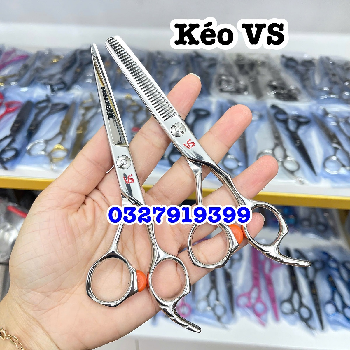 Vs Sassoon Hair Cutting Scissors Vs 6.0 Genuine Printed Japanese Steel S440C Hardness 62Hrc Comfortable Handle Professional Hair Cutting & Trimming Scissors