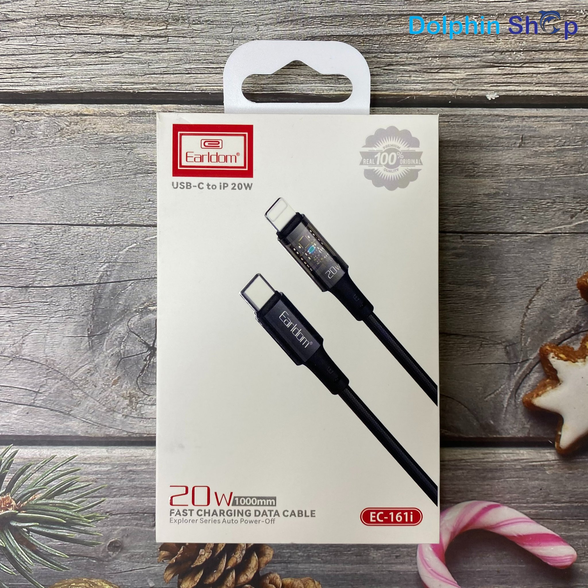 Cáp Tự Ngắt 20W Chân TypeC Ra Lightning Dành Cho iPhone, iPad EarIdom EC161/162