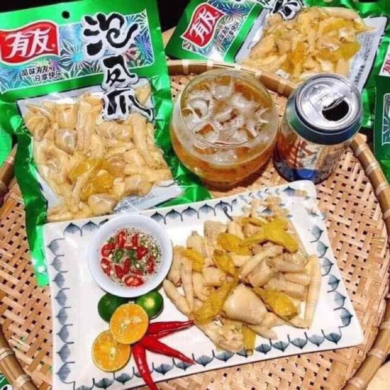 Chân gà cay xả ớt siêu ngon  đồ ăn vặt